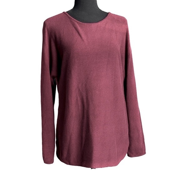 MICHAEL Michael Kors Sweaters - Michael Kors Burgundy Crew Neck Sweater Size Large